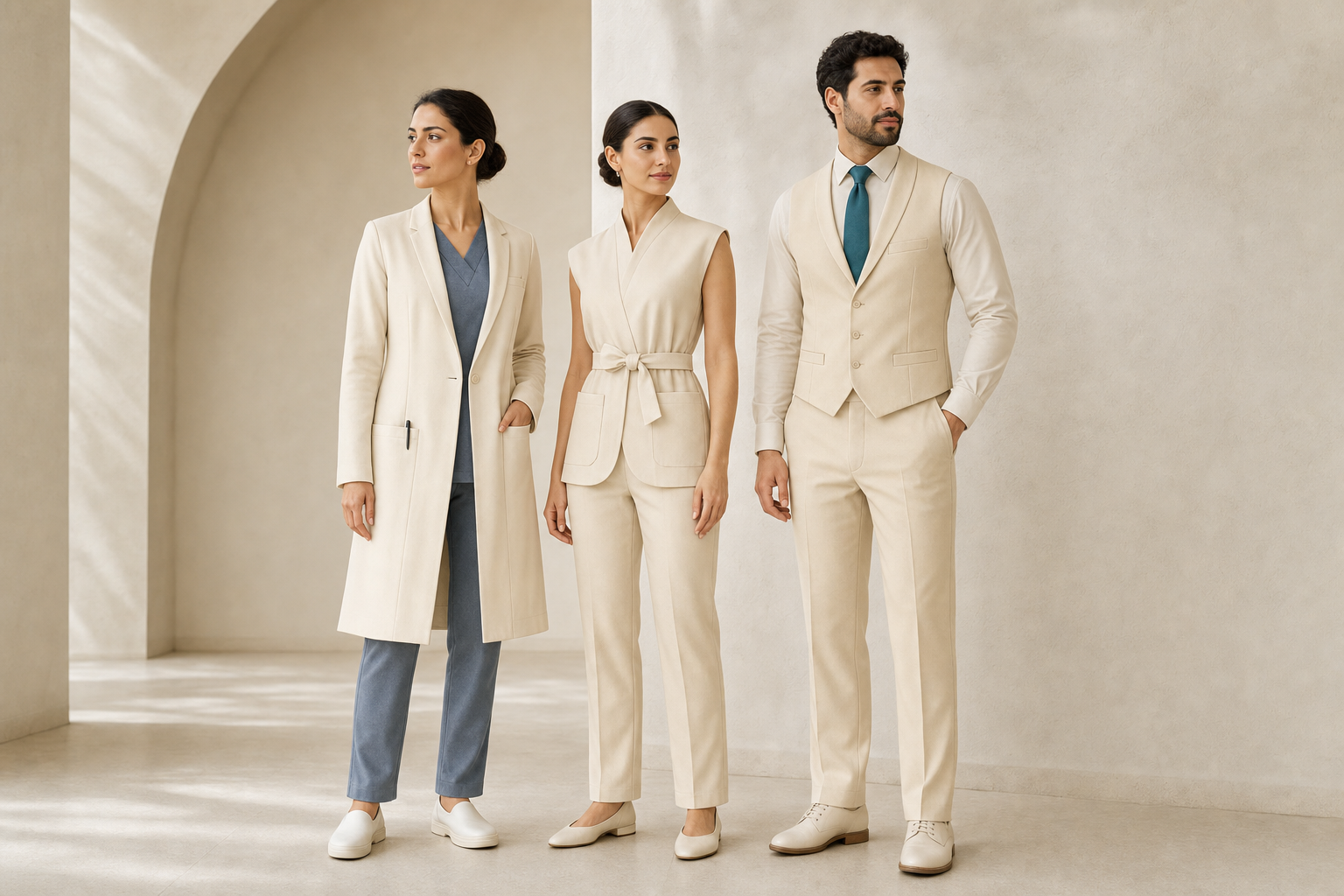 Nairooz healthcare uniform design visualisation